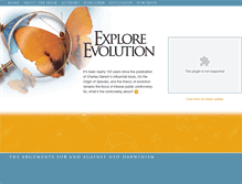 Tablet Screenshot of exploreevolution.com